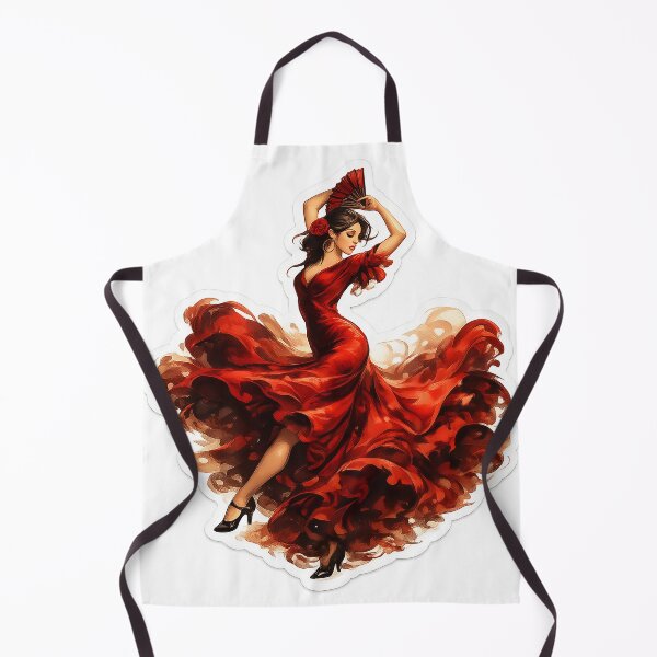 Item preview, Red Flamenco Dancer Sticker designed and sold by lbm68.