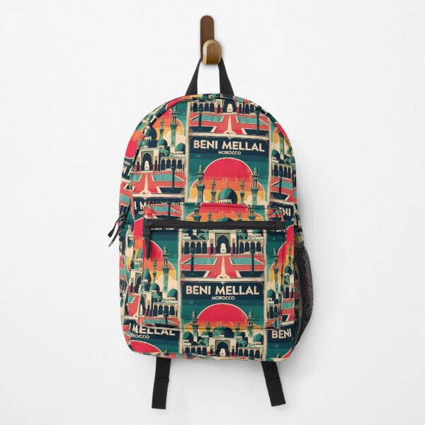 Item preview, Beni Mellal Morocco Retro Vintage Travel Design designed and sold by TravelersGems.