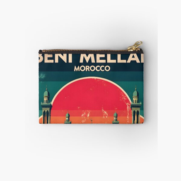 Item preview, Beni Mellal Morocco Retro Vintage Travel Design designed and sold by TravelersGems.