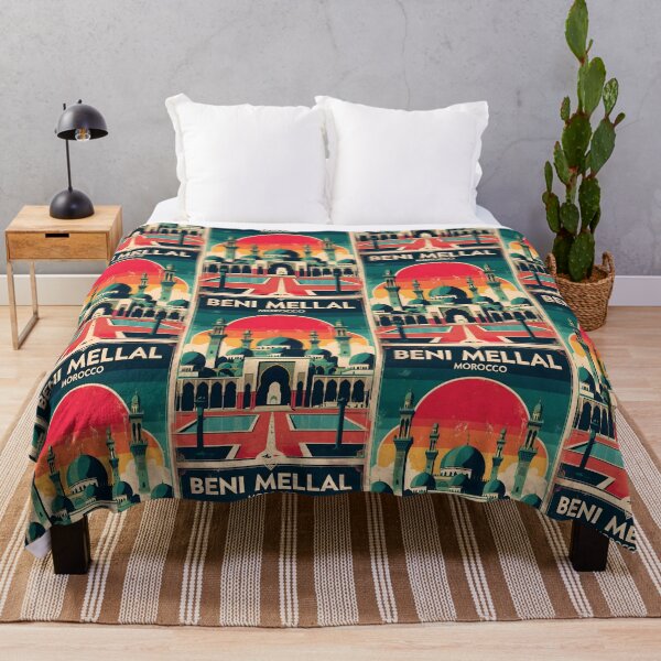 Item preview, Beni Mellal Morocco Retro Vintage Travel Design designed and sold by TravelersGems.
