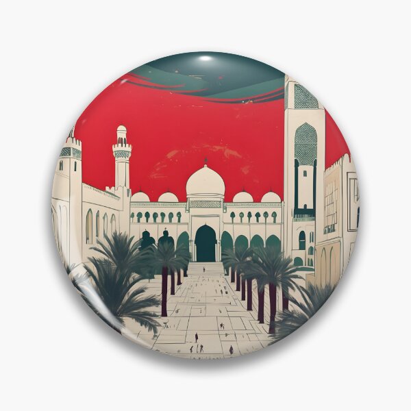 Item preview, Bouskoura Morocco Retro Vintage Travel Design designed and sold by TravelersGems.