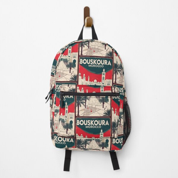 Item preview, Bouskoura Morocco Retro Vintage Travel Design designed and sold by TravelersGems.