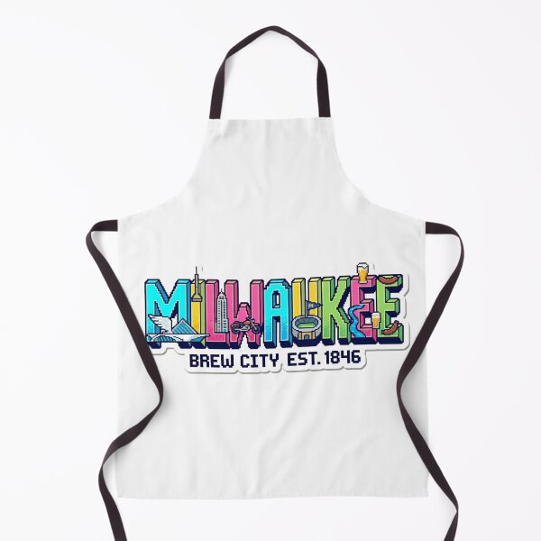Item preview, Milwaukee Brew City Pixel Art Sticker - Retro Icons designed and sold by RDproject.