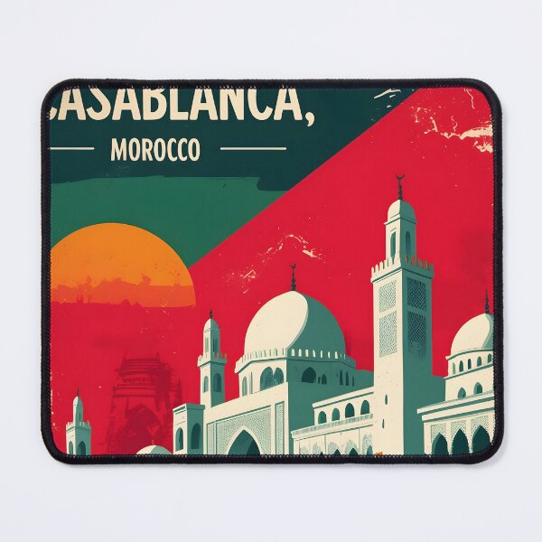 Item preview, Casablanca Morocco Retro Vintage Travel Design designed and sold by TravelersGems.
