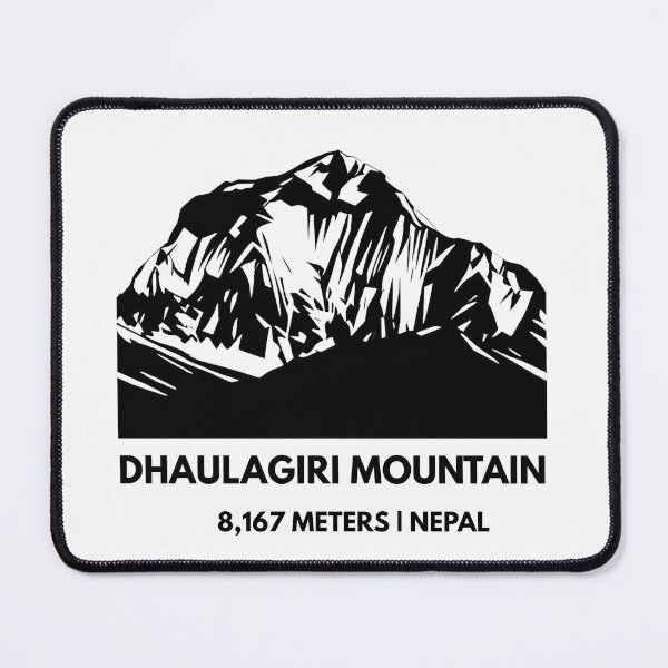 Item preview, Dhaulagiri Summit - The White Mountain Minimalist Silhouette designed and sold by Path&Peak.
