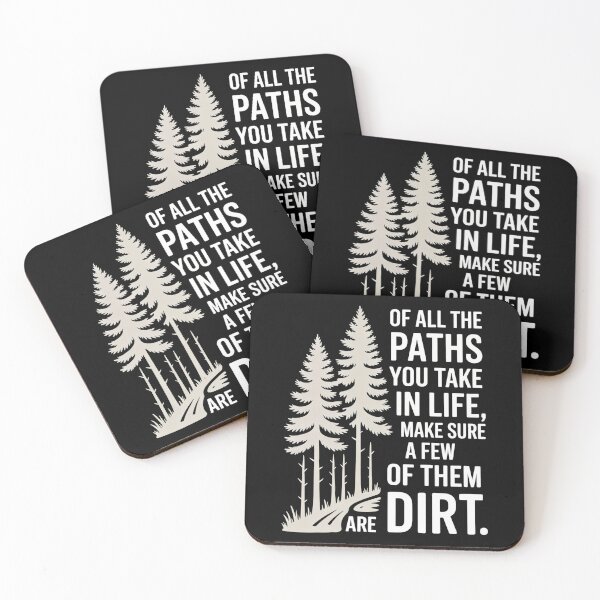 Item preview, Paths in Life Dirt Trail Quote designed and sold by Designdos.