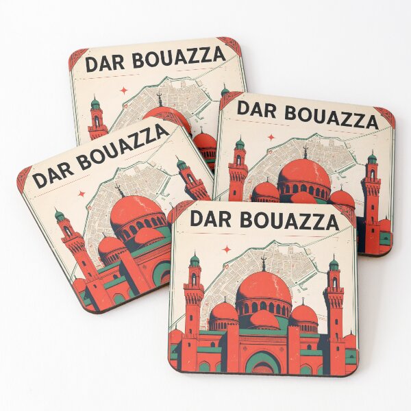 Item preview, Dar Bouazza Morocco Retro Vintage Travel Design designed and sold by TravelersGems.
