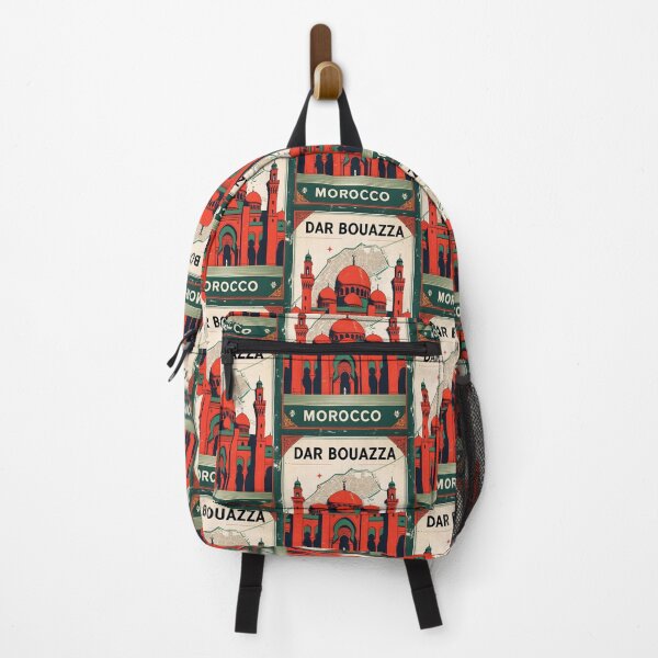 Item preview, Dar Bouazza Morocco Retro Vintage Travel Design designed and sold by TravelersGems.