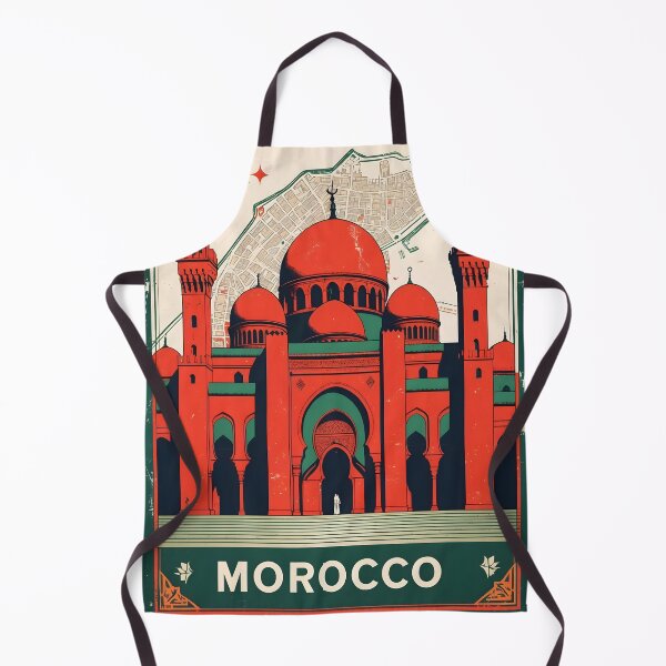 Item preview, Dar Bouazza Morocco Retro Vintage Travel Design designed and sold by TravelersGems.