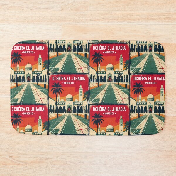 Item preview, Dcheira El Jihadia  Morocco Retro Vintage Travel Design designed and sold by TravelersGems.