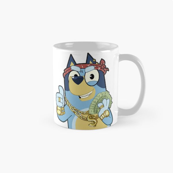 Item preview, Bluey Dog Cartoon with Money  - Cool design - Hustle and Grind  designed and sold by Lidoverse.