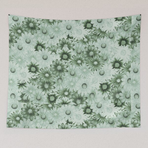 Item preview, Pretty Flower Patch - Green designed and sold by TheCulturedConures.