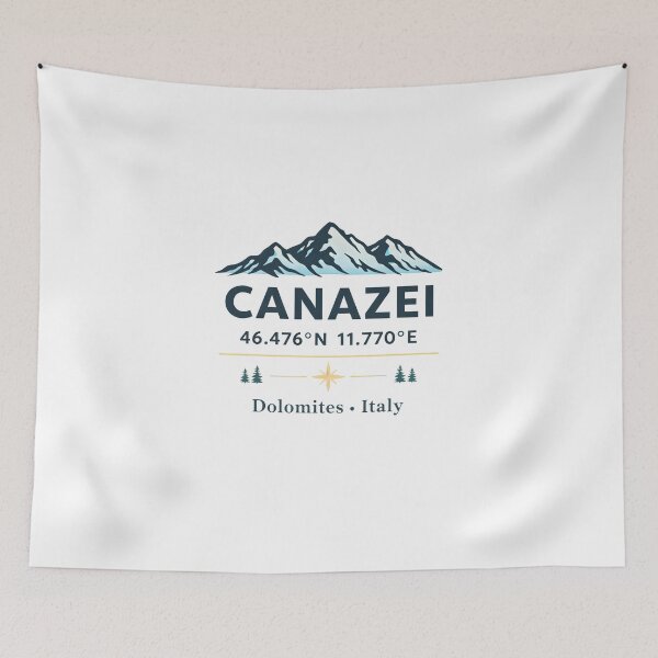 Item preview, Canazei Italian alps compass coordinates  designed and sold by Rally Forge.