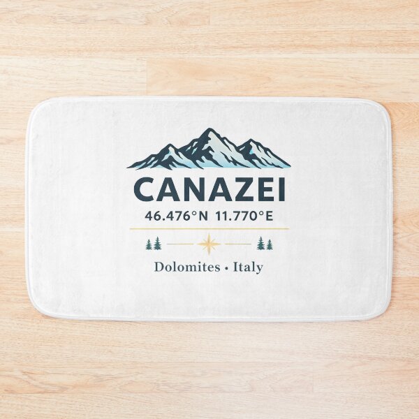 Item preview, Canazei Italian alps compass coordinates  designed and sold by trendie-tees.