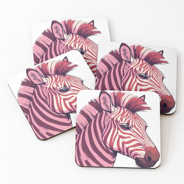 Item preview, Pink Zebra Portrait Pop Art Style Bold Animal Design designed and sold by Karolina’s Cozy Creations.