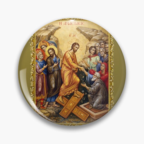 Item preview, Resurrection of Jesus Christ, Anastasis, Orthodox icon designed and sold by orthodox-icon.
