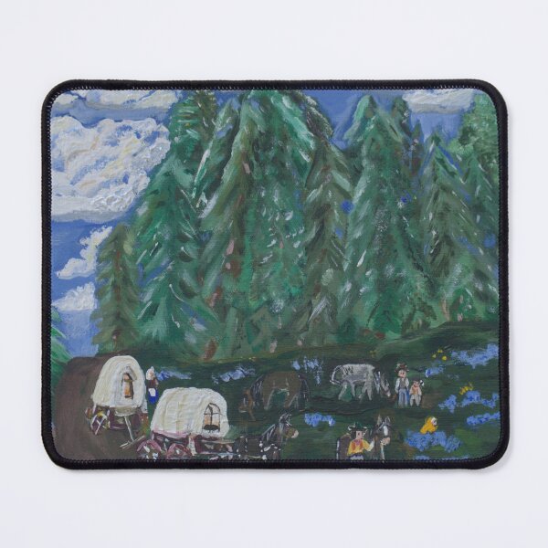 Item preview, A painting of a family travailing in wagons designed and sold by FoxGlove5.