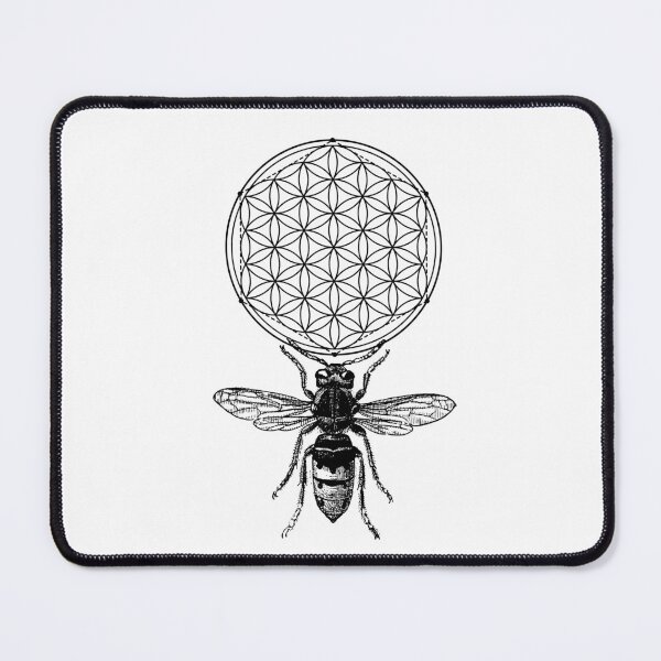 Item preview, Protect What Connects Us Sacred Geometry Flower of Life Bee Design Eco Conscious Symbolism, Mindful Earth Energy designed and sold by Robobonez.