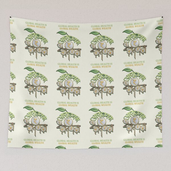 Item preview, Global Health Is Global Wealth – Conceptual Artwork designed and sold by LeelaWorks.org.