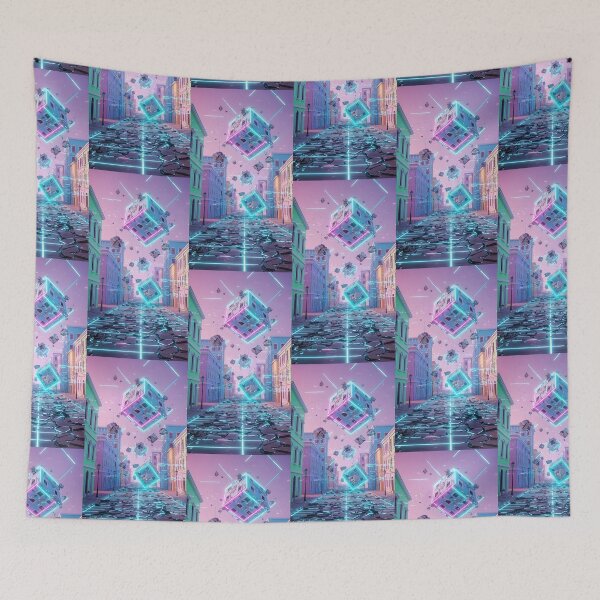 Item preview, Vaporwave Glitch City Surreal Floating Architecture  designed and sold by Itsheartshop.
