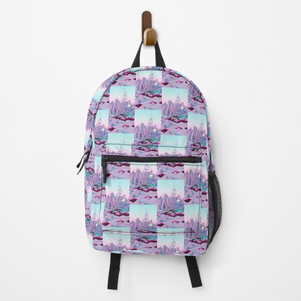 Item preview, Cyberpunk Isometric City Grid Pink Neon Collapse Art designed and sold by Itsheartshop.