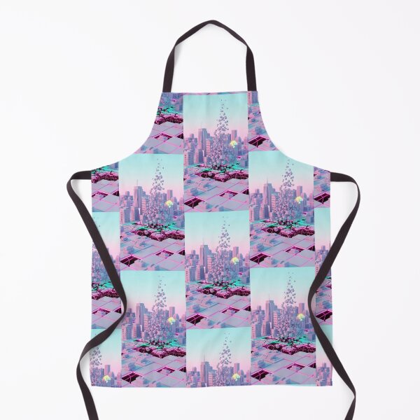 Item preview, Cyberpunk Isometric City Grid Pink Neon Collapse Art designed and sold by Itsheartshop.