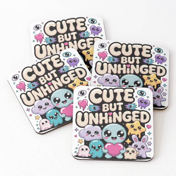 Item preview, Cute But Unhinged Kawaii T-Shirt – Funny Cute Aesthetic Cartoon Design for Gen Z, Kawaii Lovers & Gift Buyers designed and sold by GemBob Creations.