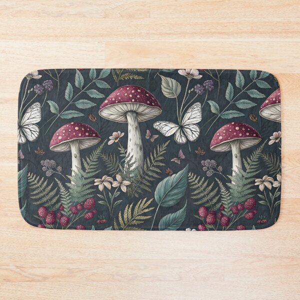 Item preview, Mystical Dark Forest Mushrooms and Vintage Botanical designed and sold by AOCollections.