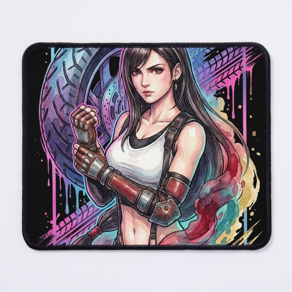 Item preview, Final Fantasy VII Tifa Lockhart Black Skirt Boots Design designed and sold by Senpaiwaves.