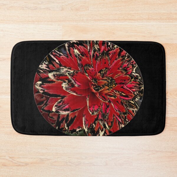 Item preview, Flower design - summer flower - cool red black design designed and sold by pixperienz4u.