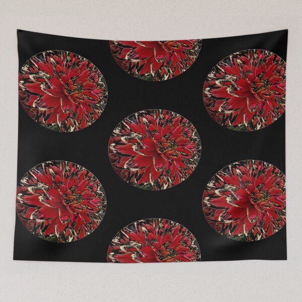 Item preview, Flower design - summer flower - cool red black design designed and sold by pixperienz4u.