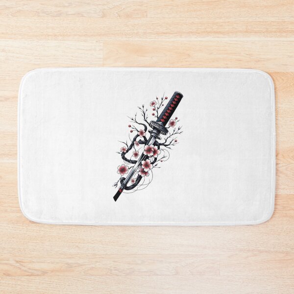 Item preview, Floral Katana Japanese Style designed and sold by Snowdog-Art.