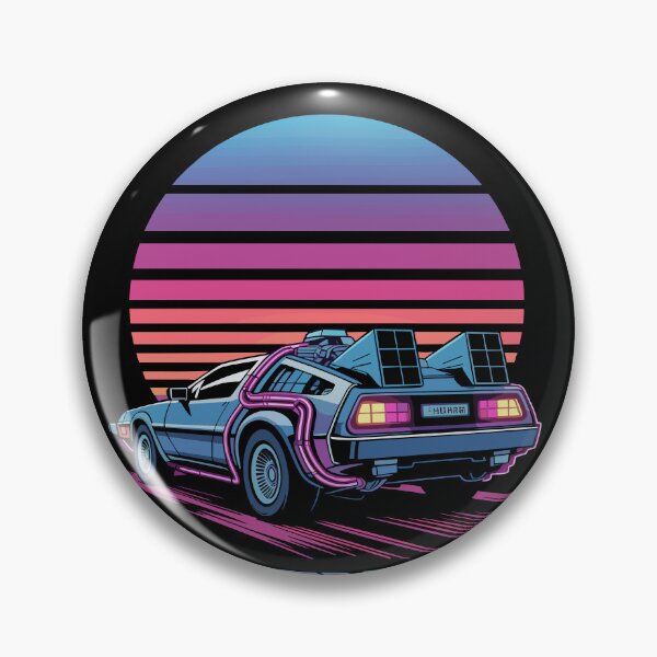 Item preview, Vintage Classic Car Delorean Art Colors - Super Cool designed and sold by PrintCarClub.