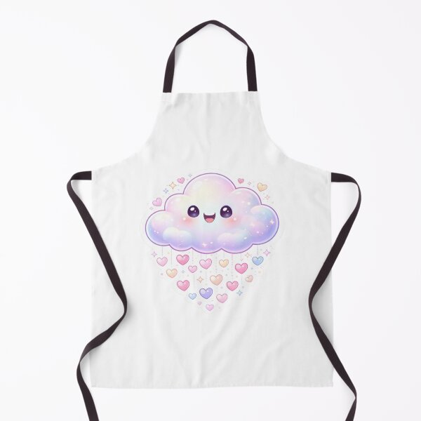 Item preview, Kawaii Cloud Love Rain Sticker | Cute Pastel Heart Cloud Aesthetic | Soft Girl Dreamy Vibes designed and sold by Dasts Cart.