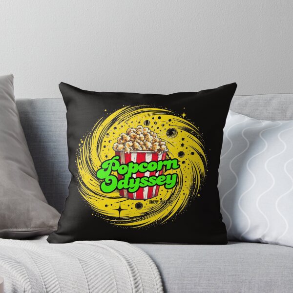 Item preview,  Popcorn Odyssey Retro Cinema Vortex Logo (Yellow inverted) designed and sold by Popcorn Odyssey.