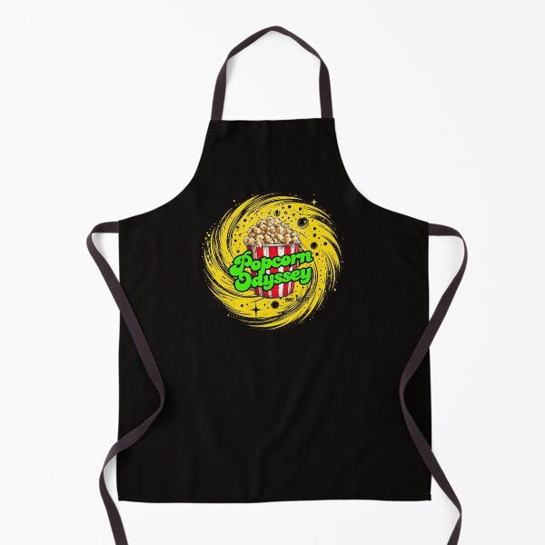 Item preview, Popcorn Odyssey Retro Cinema Vortex Logo (Yellow inverted) designed and sold by Popcorn Odyssey.
