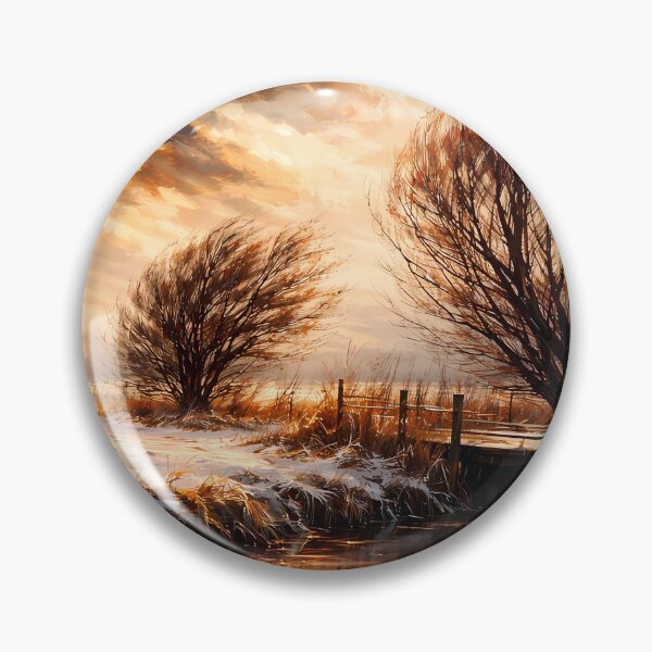 Item preview, Winter Landscape with Bare Trees designed and sold by cuprum.