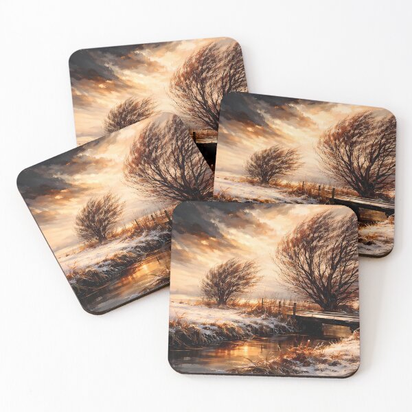 Item preview, Winter Landscape with Bare Trees designed and sold by cuprum.