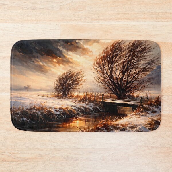 Item preview, Winter Landscape with Bare Trees designed and sold by cuprum.