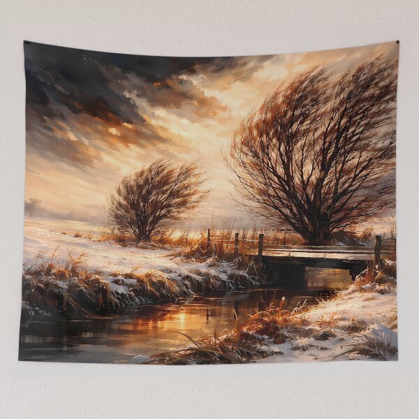 Item preview, Winter Landscape with Bare Trees designed and sold by cuprum.