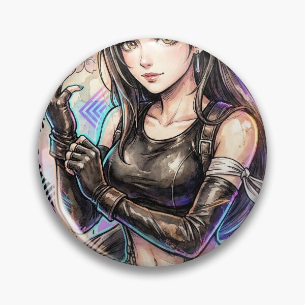 Item preview, Final Fantasy VII Tifa Lockhart Rebirth Gorgeous Badass Vaporwave designed and sold by Senpaiwaves.