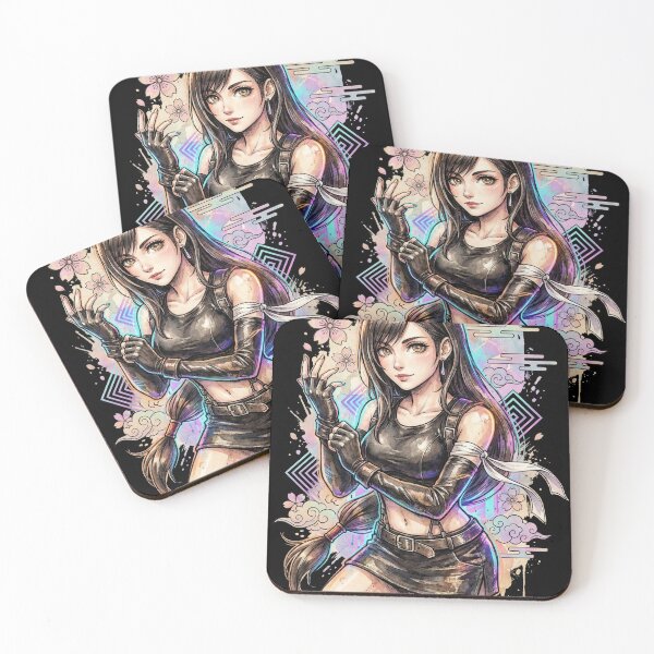 Item preview, Final Fantasy VII Tifa Lockhart Rebirth Gorgeous Badass Vaporwave designed and sold by Senpaiwaves.