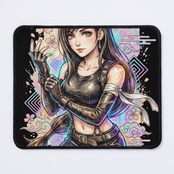 Item preview, Final Fantasy VII Tifa Lockhart Rebirth Gorgeous Badass Vaporwave designed and sold by Senpaiwaves.