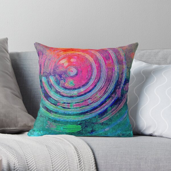 Urban Blue Throw Pillow