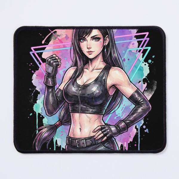 Item preview, Final Fantasy VII Tifa Lockhart Rebirth Gorgeous Badass Vaporwave designed and sold by Senpaiwaves.
