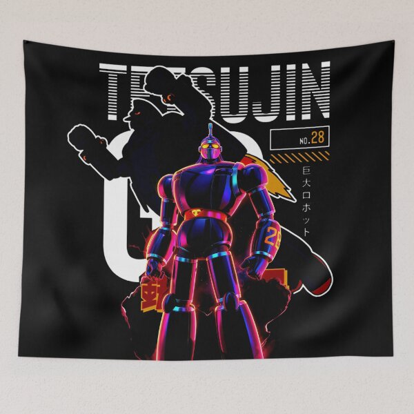 Item preview, Tetsujin 28 Neon Mecha Art - Vintage Robot Style designed and sold by keythxctrs.