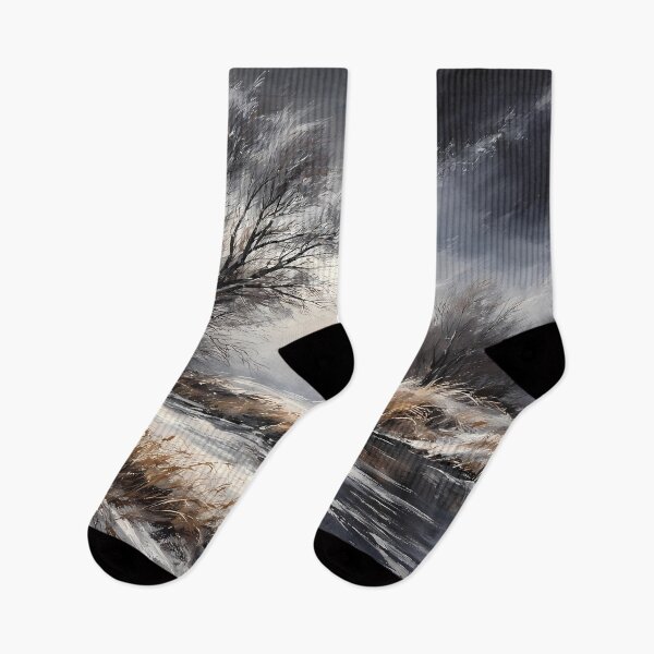 Item preview, Winter Landscape with Stream designed and sold by cuprum.