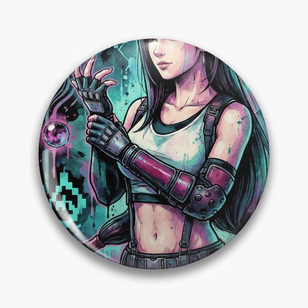 Item preview, Final Fantasy VII Tifa Lockhart Rebirth Gorgeous Badass Vaporwave designed and sold by Senpaiwaves.