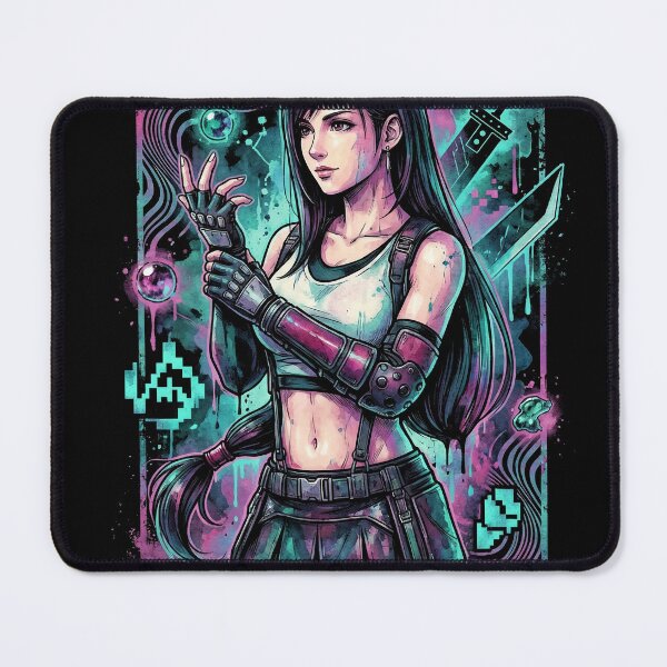 Item preview, Final Fantasy VII Tifa Lockhart Rebirth Gorgeous Badass Vaporwave designed and sold by Senpaiwaves.