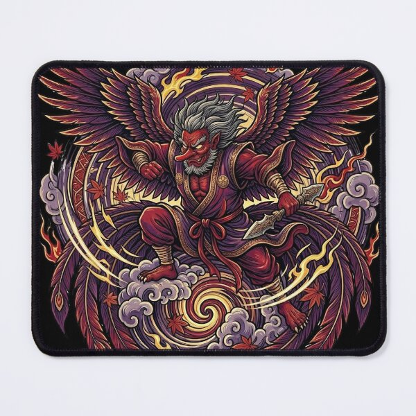 Item preview, Fierce Winged Tengu: Japanese Yokai Demon Mythology Art designed and sold by UltimateJapan.